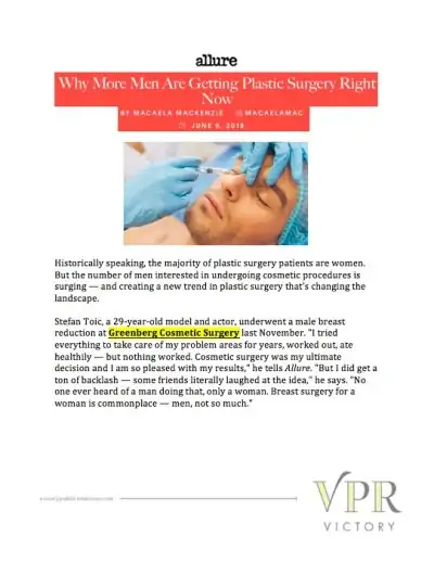 Why More Men Are Getting Plastic Surgery Right Now