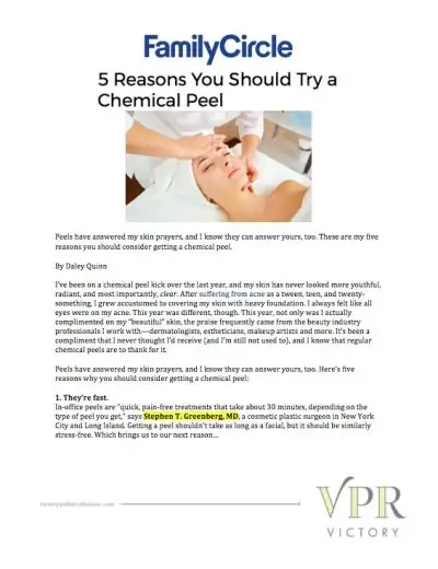 5 Reasons You Should Try A Chemical Peel