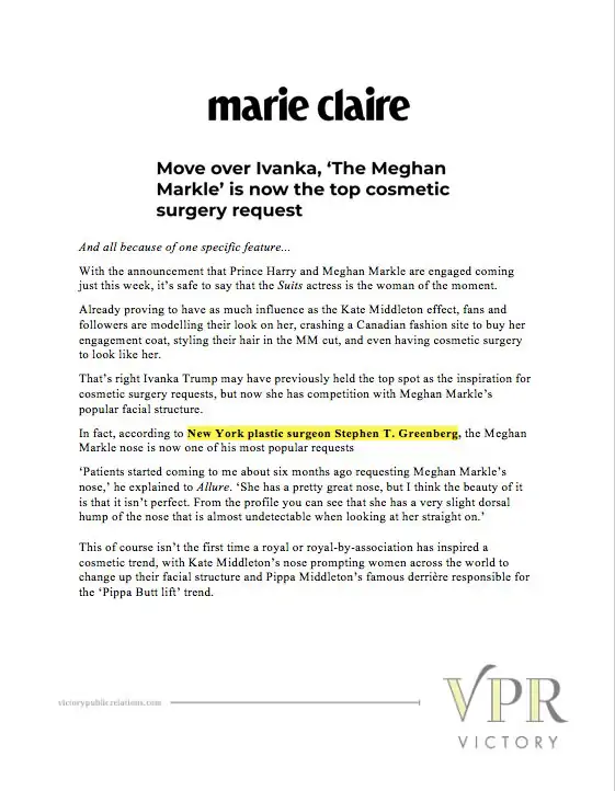 The Meghan Markle’ Is Now The Top Cosmetic Surgery Request