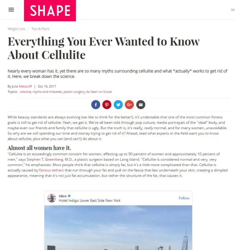 Everything You Ever Wanted To Know About Cellulite