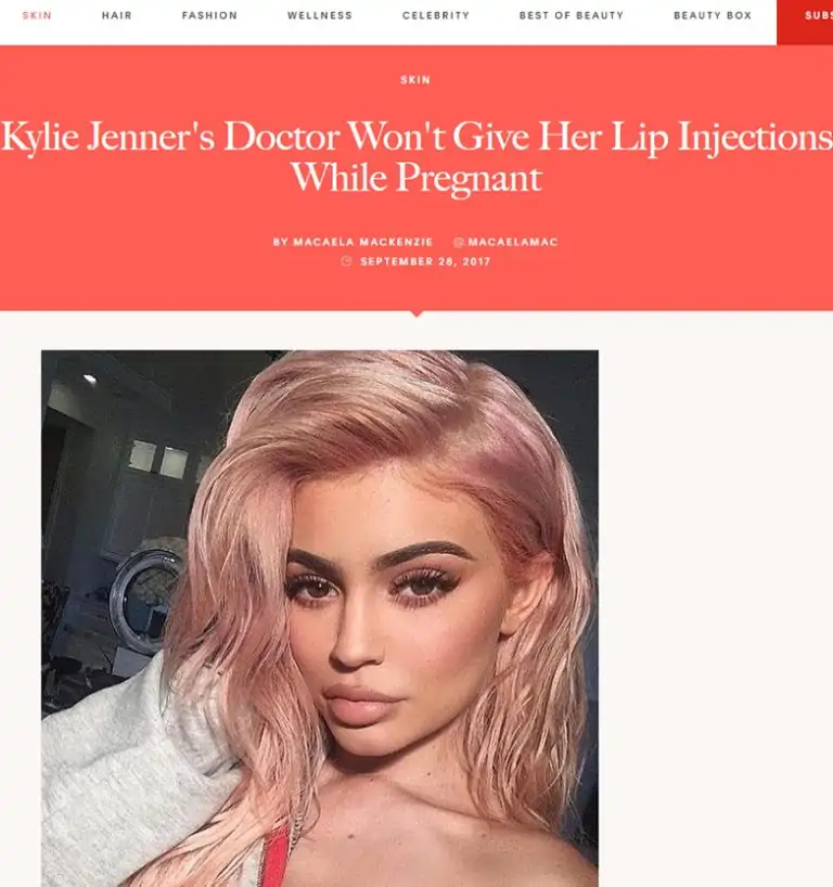 Kylie Jenner’s Doctor Won’t Give Her Lip Injections While Pregnant