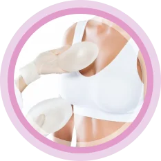 Woman with different types of implants