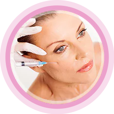 woman getting injectable treatment