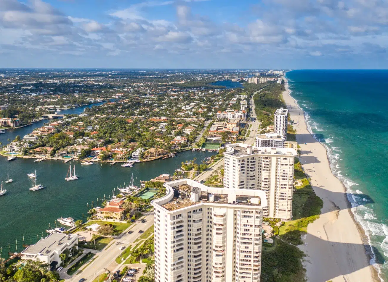 Aerial of Boca Raton, Florida