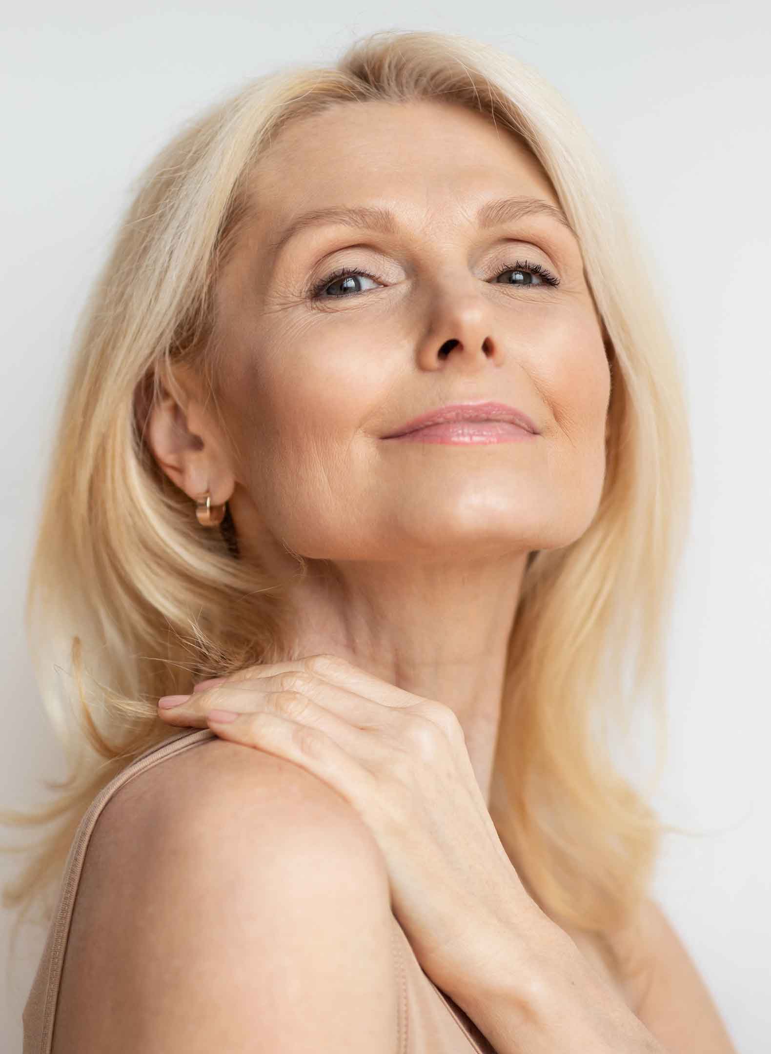 Happy smiling mature woman