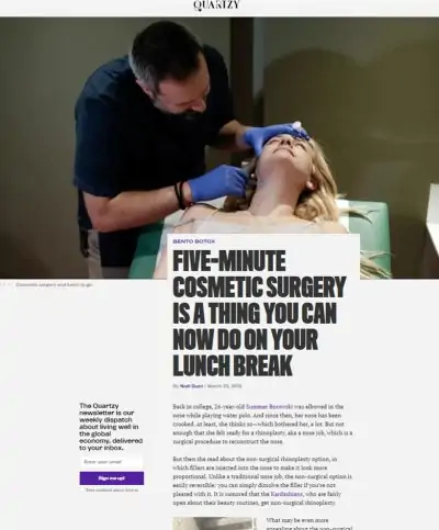 Five-minute Cosmetic Surgery Is A Thing You Can Now Do On Your Lunch Break