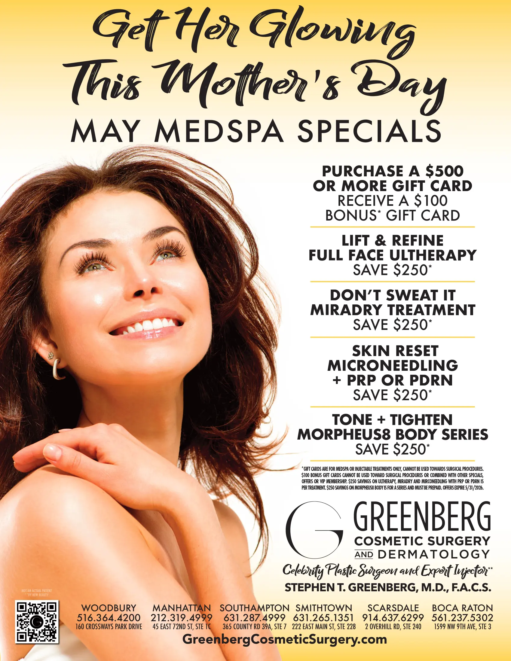Greenberg Cosmetic Surgery - May Mothers Day Sale 2026