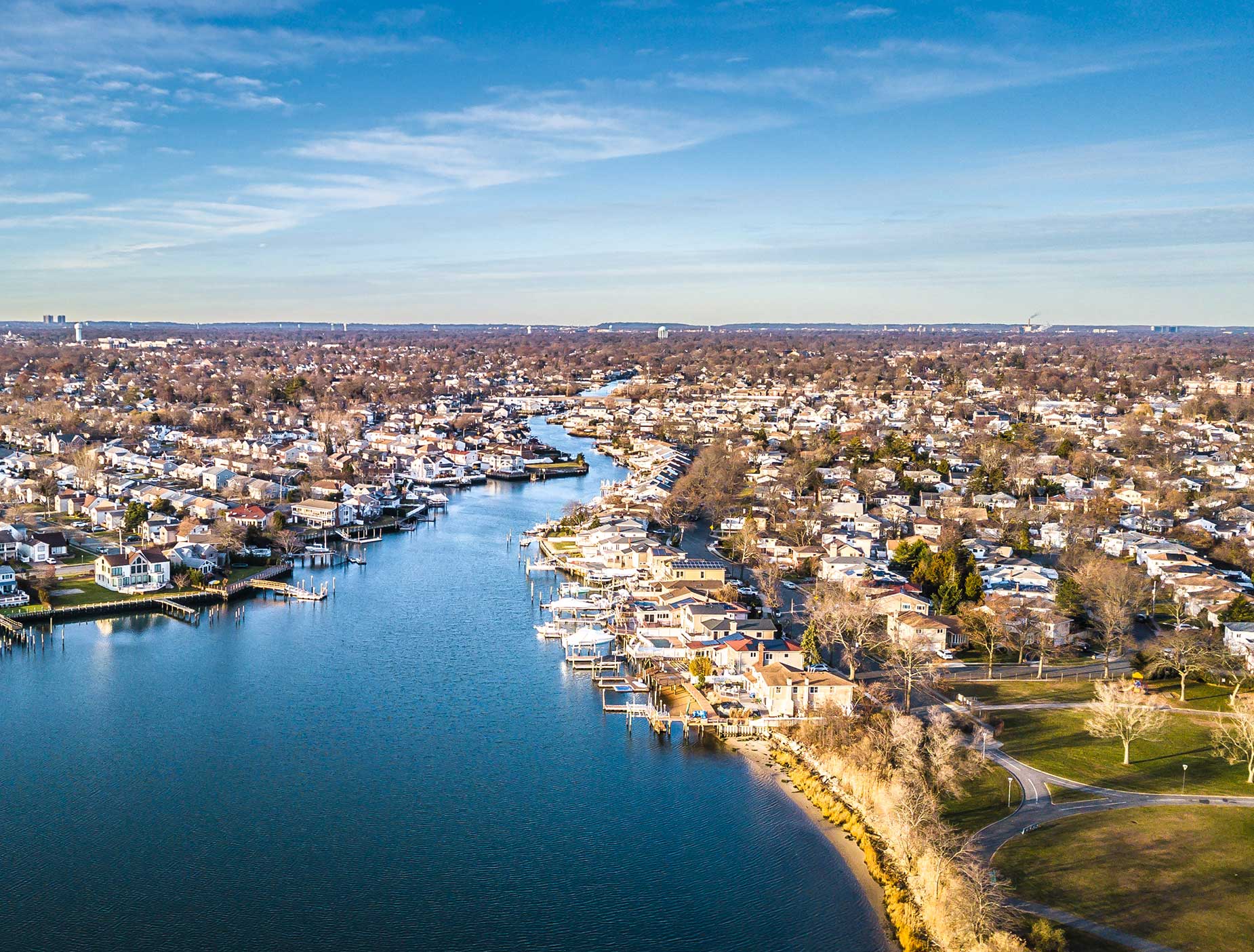 Long Island at sunset